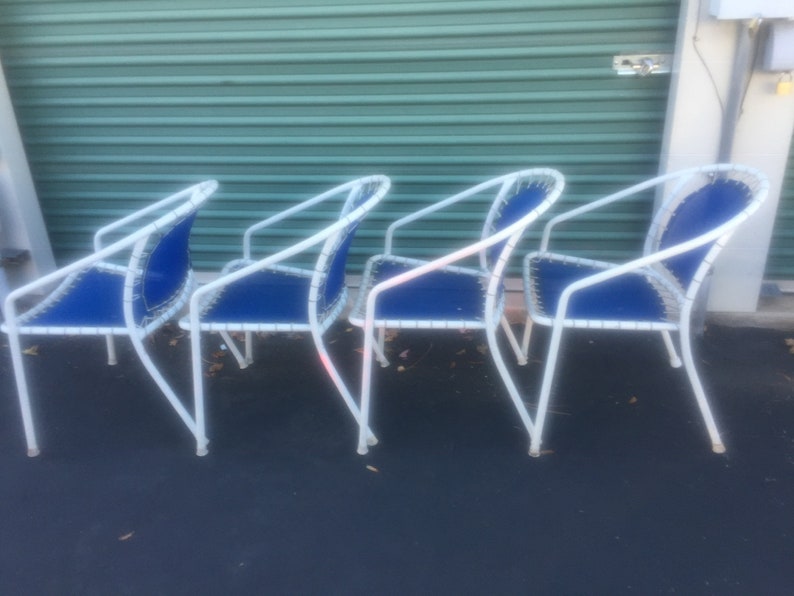 Vintage Emu Patio Dining Chairs set of 4made in Italy Etsy