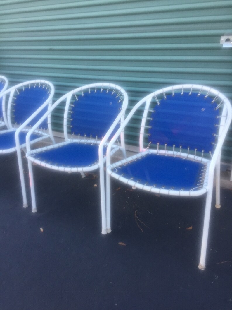 Vintage Emu Patio Dining Chairs set of 4made in Italy Etsy