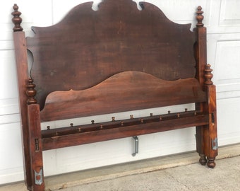TAX RELIEF SALE- Antique Wheeler Furniture Full Size Jenny Lind Spool Bed American Victorian
