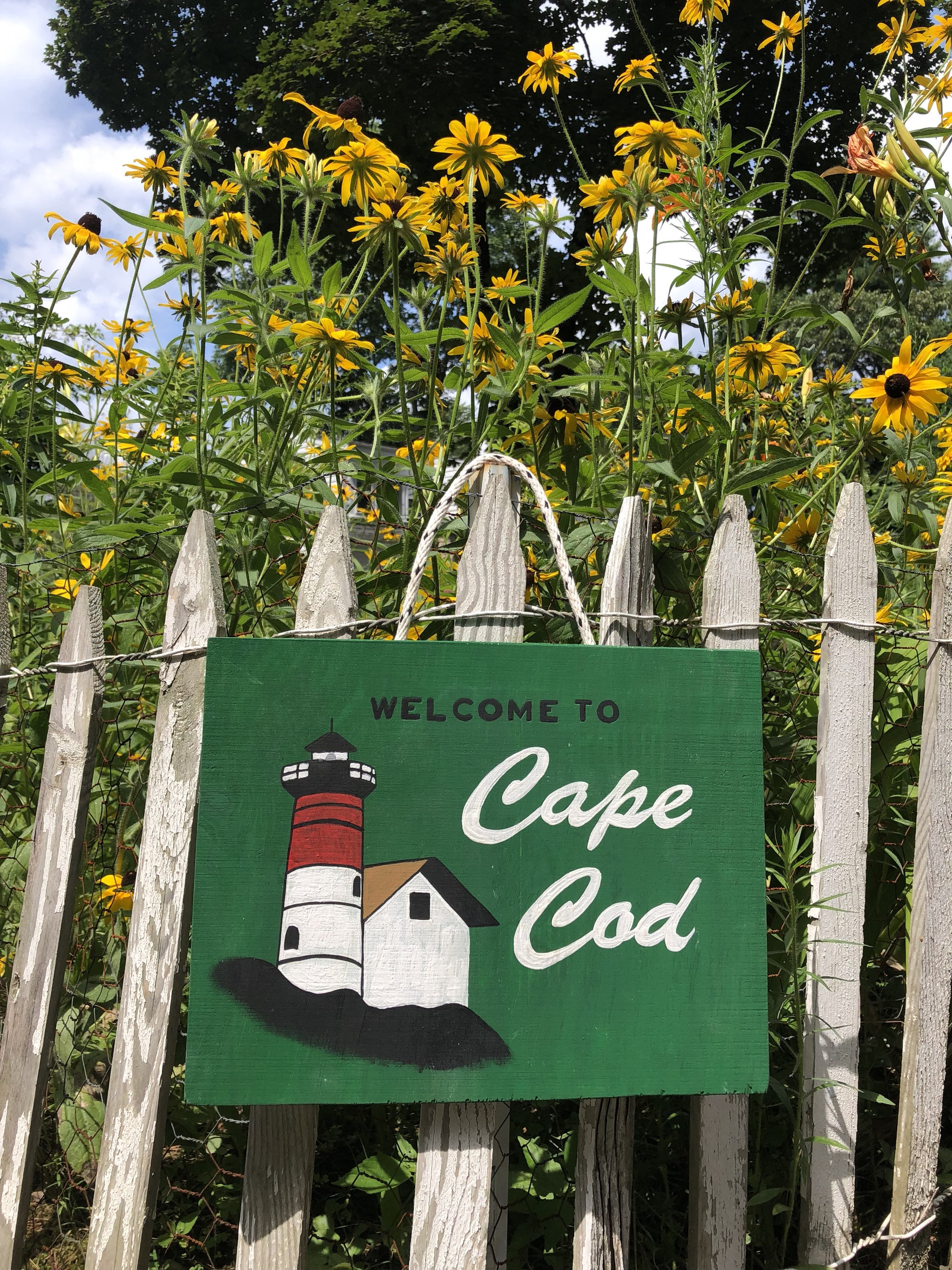 Welcome To Cape Cod Sign Cape Cod Hand Painted Sign Cape | Etsy