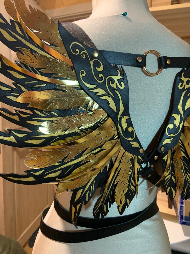 Shoulder harness with wings Bra harness BDSM lingery BDSM accessory