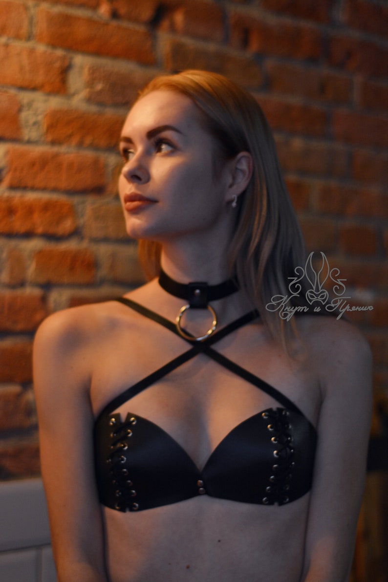 body harness Leather harness chest harness Mature Fetish Bralette,Bondage Bra leather lingerie,Body harness,Fetish harness bdsm fetish