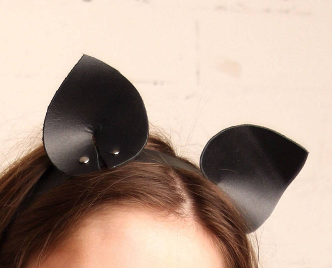 Katzenohren Stirnband & Halbmaske Aus Spitze – Elastisch, Für Karneval, Halloween & Kostümpartys, Handgefertigt