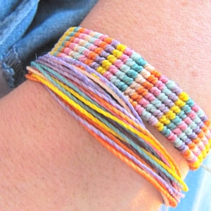 Set 2xMacrame bracelets, knot bracelet, hippie bracelet, boho bracelet, macrame jewelry, women bracelet, unisex bracelet, gift