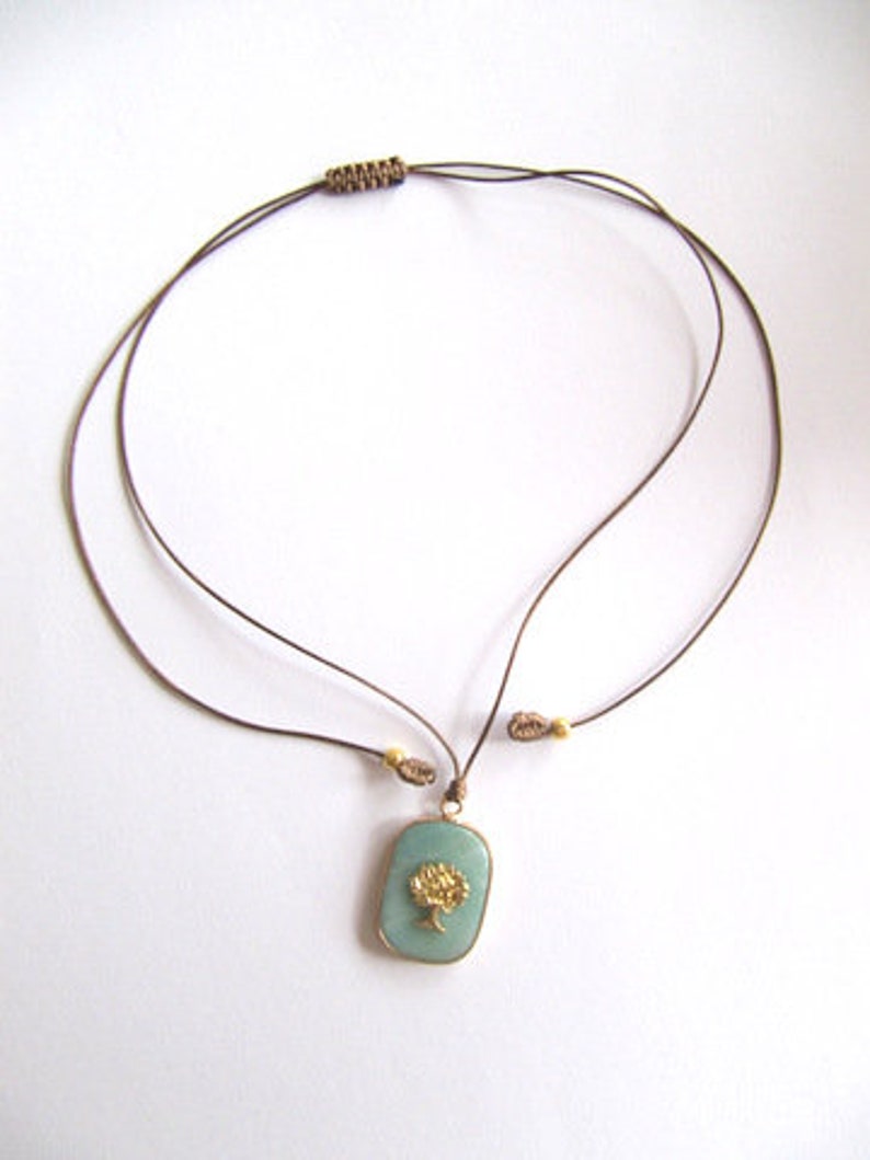 YZYDF Ovale Halskette Metall - Geometrischer Anhänger Mit Lederschnur