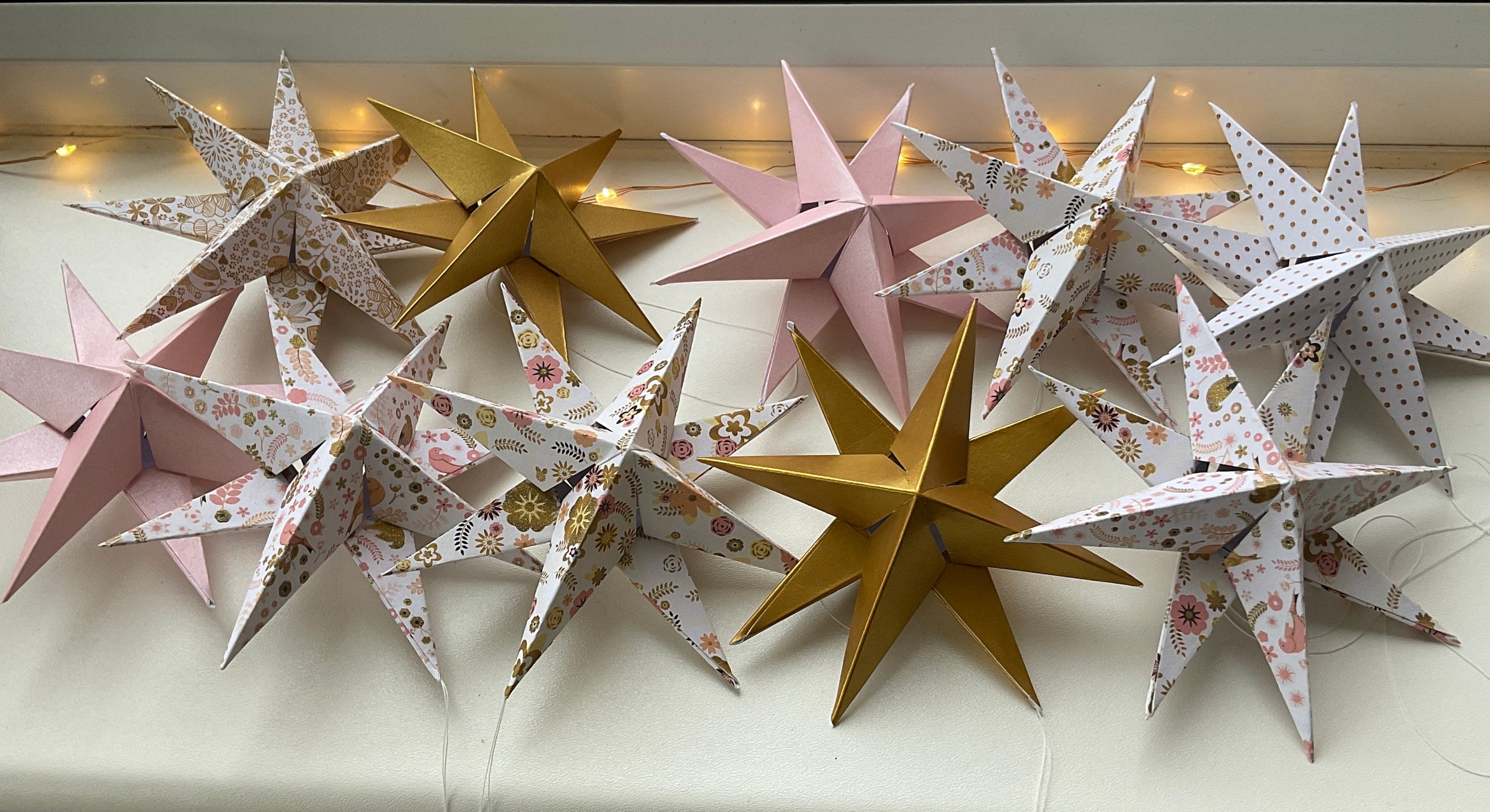  Foeipy Origami Stars Papers Pink Origami Star Paper