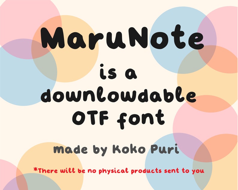 まるノートフォント英文対応英語対応かわいいフォント手書き風書体 Etsy