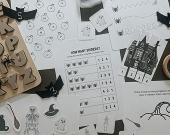 Homeschool Halloween Unit Study Printable Bundle