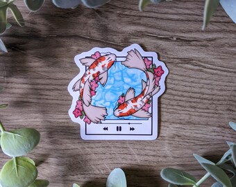 Koi Fish Playlist Sticker