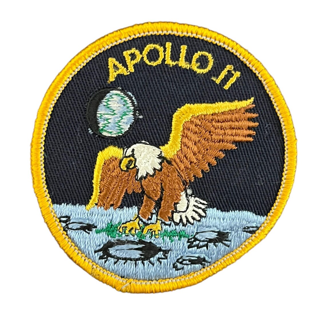 Apollo 11 Patch - Vintage Unused NASA Embroidered Round Patch for Space ...