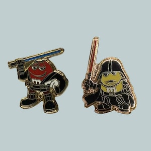 Star Wars M&M&#39;s Luke Skywalker Darth Vader Pins  2 Disney Collectible Pins, Brand New  Exclusive
