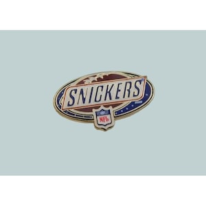 Snickers NFL Football Pin, Vintage Sports Memorabilia Collectible, Unique Gift for Fans & Collectors, Candy Advertising