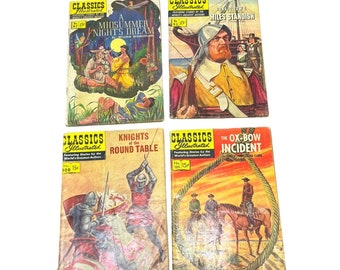 Classics Illustrated Lot 87 92 108 125 Ox Bow Midsummer Knights Miles Standish