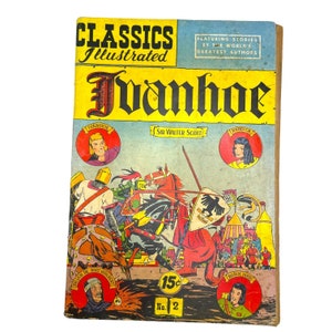 Classics Illustrated Ivanhoe Sir Walter Scott #2 Comic Book