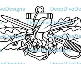 SEABEE Combat Warfare Specialist SVG-bestand