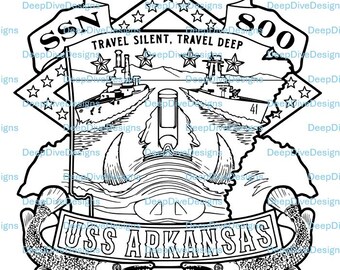 Escudo del USS Arkansas SSN-800 (archivo .svg)