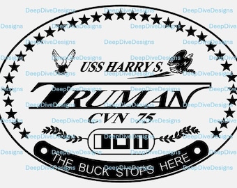 Archivo SVG del escudo del USS Harry S. Truman CVN-75