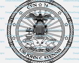 Archivo SVG del escudo del USS John C. Stennis CVN-74