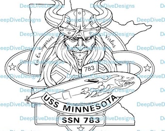 Escudo del USS Minnesota SSN-783 (archivo .svg)