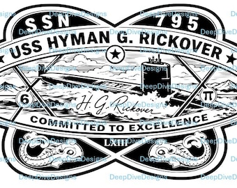 Escudo del USS Hyman G. Rickover SSN-795 (archivo .svg)