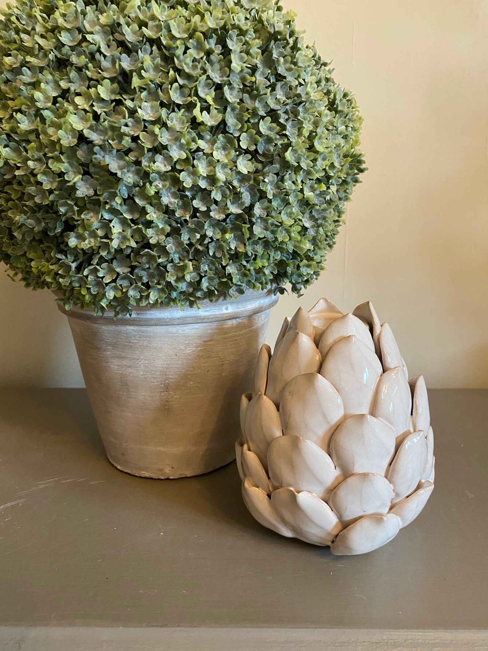 White Artichoke dinner candle holder Etsy