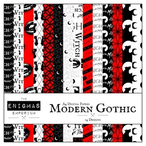 Modern Gothic A4 Papers