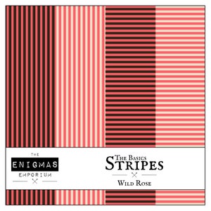 Stripe A4 Paper - Wild Rose