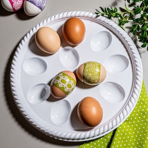 Runde Kunststoffplatte für Eier 26.5cm