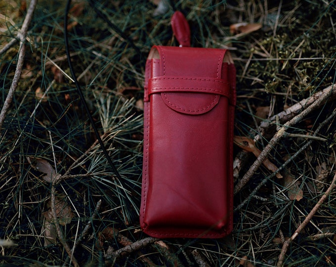 Custom Leather Eyewear /  Leather Eyewear / Personalized Spectacle Case / Leather Reading Glasses Pouch / Leather Sunglasses Eyewear