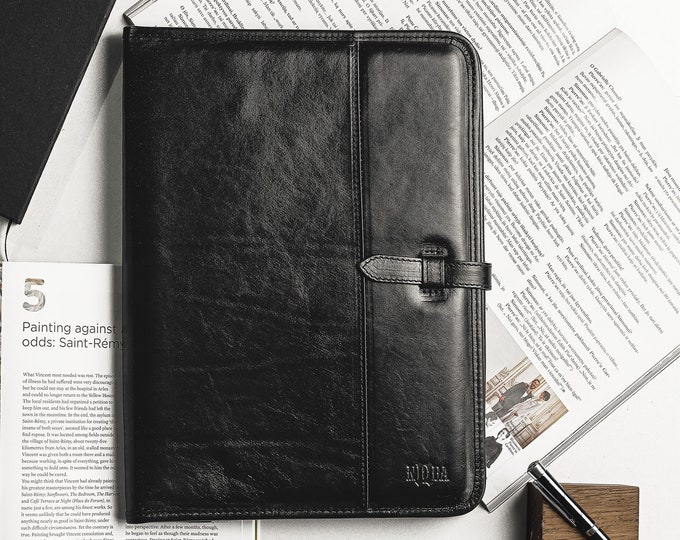 Leather clipboard, A4 portfolio, Business gift, Compendium clipboard, Meeting clipboard, Document holder
