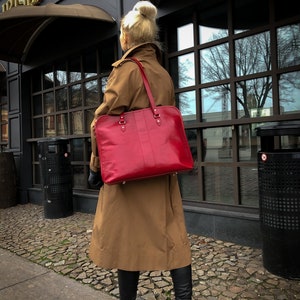 Porte-documents en cuir pour femme, sac en cuir, sac à bandoulière en cuir, fourre-tout en cuir, sac d'affaires