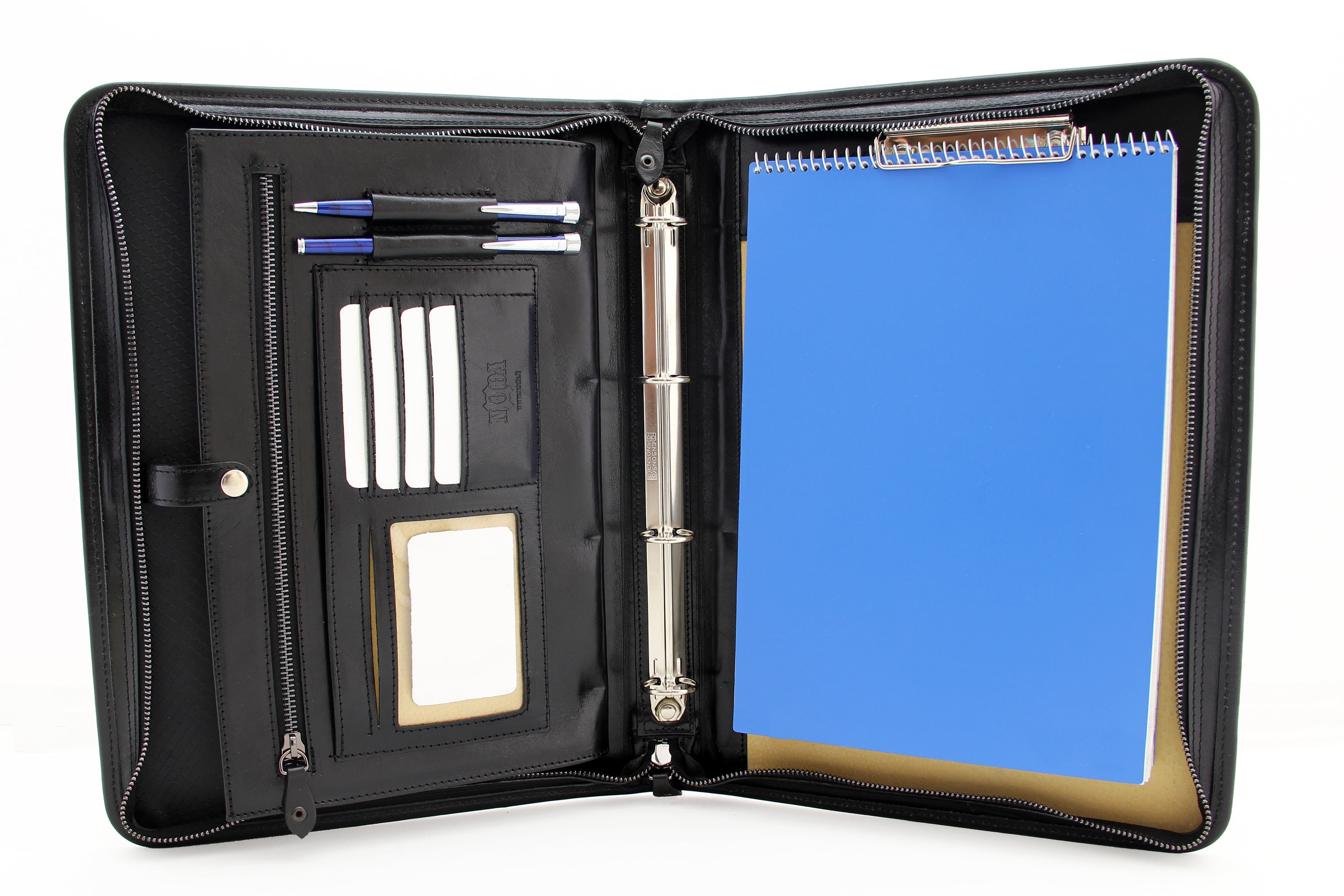 Executive Leather 4 ring binder, Leather organizer a4, Leather business