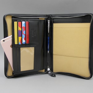 Diario de cuero personalizado A5, Notebook Traveler's Journal, Portafolio de cuero a5, Business folio a5, Estuche de bloc de notas profesional