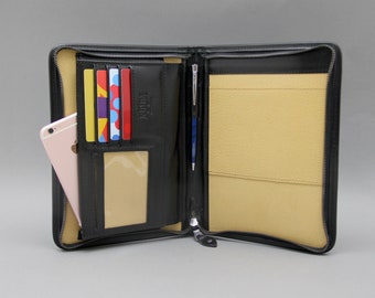 Personalised Leather Journal A5, Notebook Traveler's Journal, Leather portfolio a5, Business folio a5, Professional notepad case