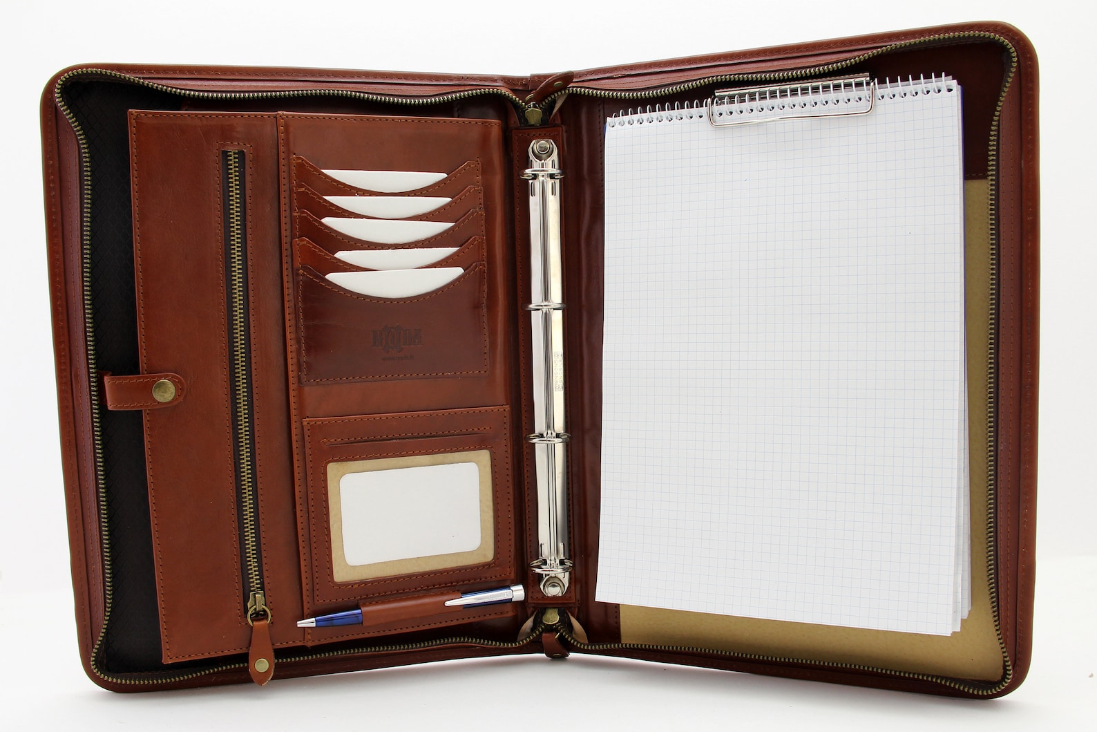 Noda Leather Portfolio Clipboard A4 Padfolio Document Case Etsy