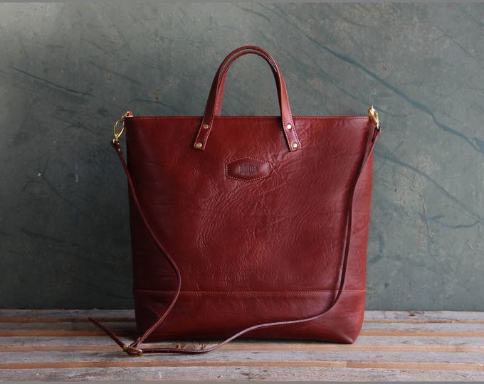 Designer Handmade Bag  Leather Tote Handbag,  Shoulder Crossbody Satchel  Bag Cognac by Noda