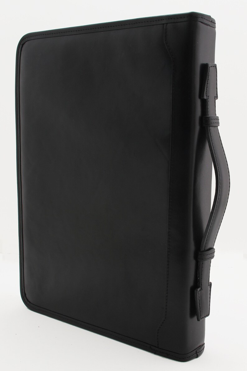 Personalized Leather Portfolio 3 Ring Binder Portfolio Etsy