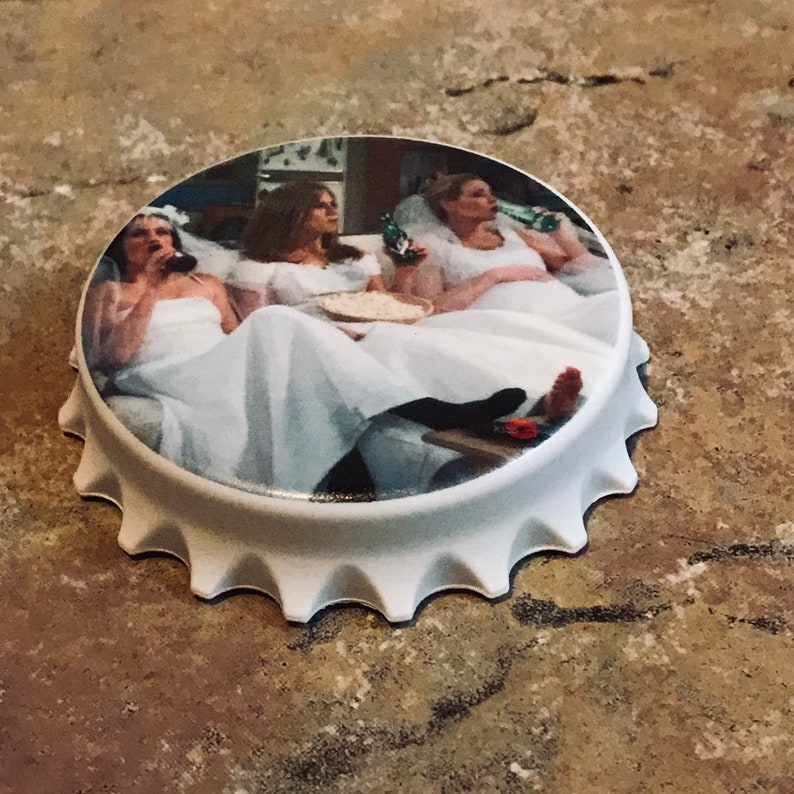 Friends Beer Kiss Bottle Opener Wedding Dress Decor Tv Etsy