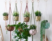 Macrame Plant Hanger, Customizable Plant Hanger, Hanging Planter, Custom Size and Color Options