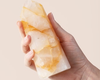 Large Golden Healer Quartz Point, Ethically Sourced Crystals for Your Home, High Quality Golden Healer, Healing Crystals