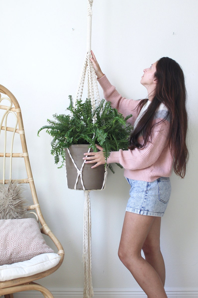 XXL Macrame Plant Hanger 8 Foot Hanging Planter