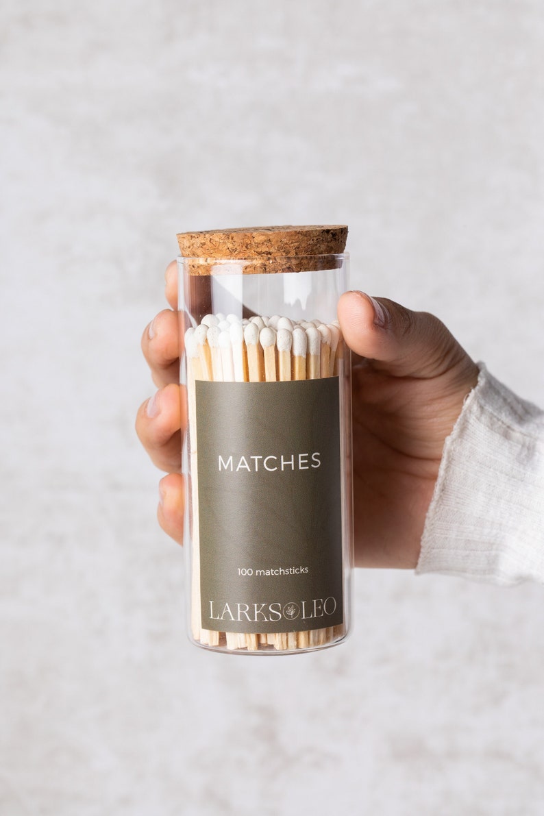 Premium Safety Matches Decorative Matches Jar of Matches Etsy
