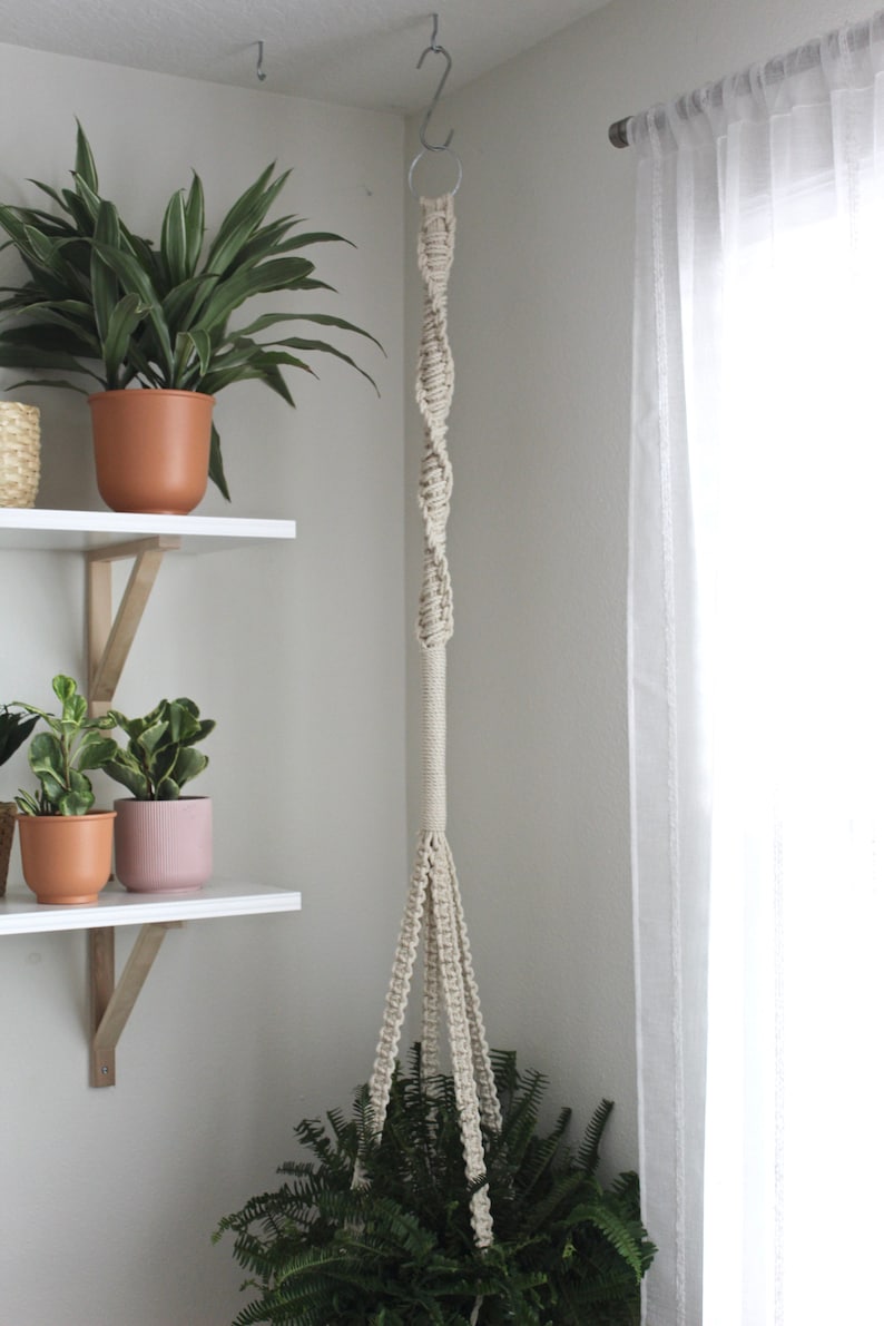 XXL Macrame Plant Hanger 8 Foot Hanging Planter