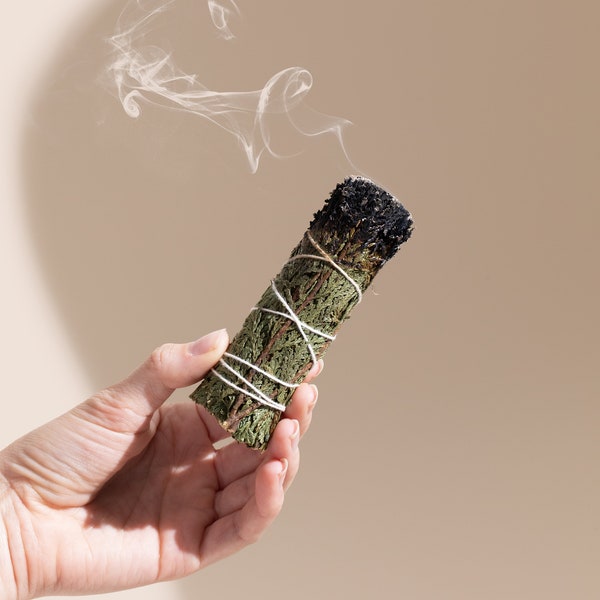 Cedar Smudge Stick, Ethically Harvested Cedar, Energy Cleansing, White Sage Alternative, Smudge Stick