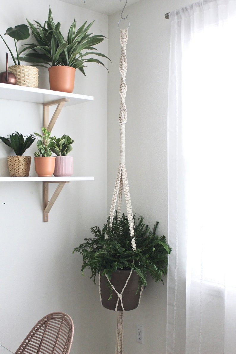 XXL Macrame Plant Hanger 8 Foot Hanging Planter