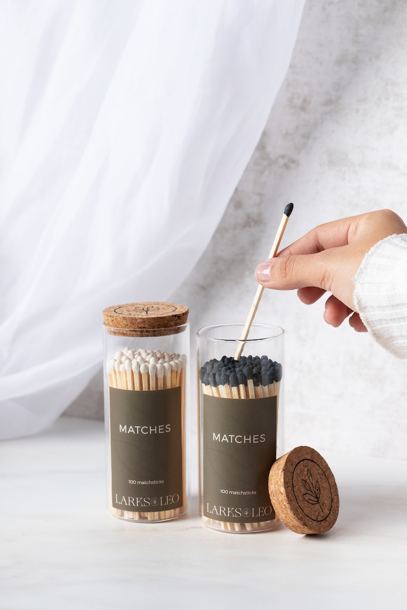 Premium Safety Matches Decorative Matches Jar of Matches Etsy