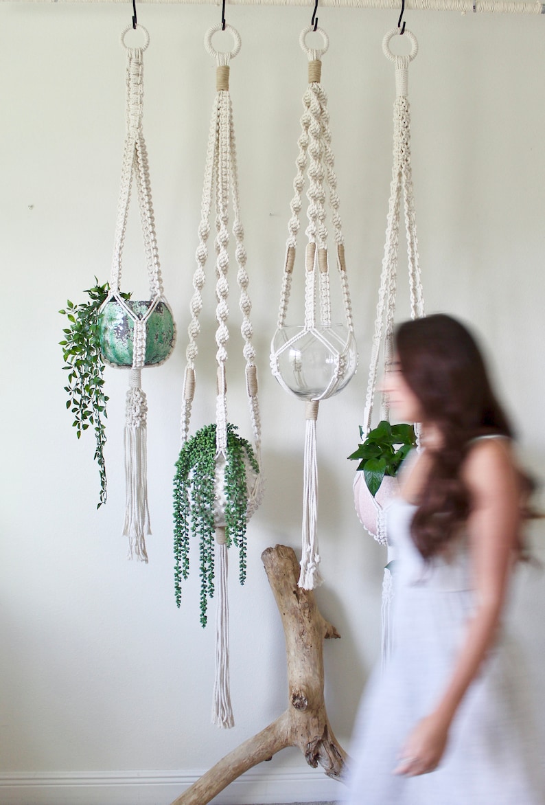 Extra Large Macrame Plant Hanger Long Plant Hanger Large | Etsy