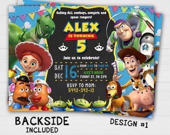 toy story invitation etsy