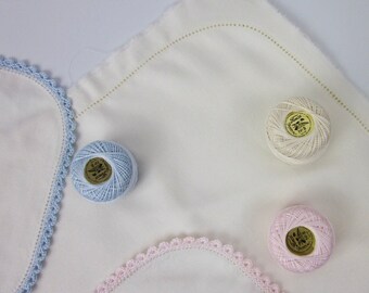 hemstitched baby blankets