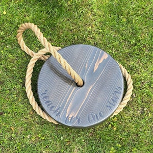 Reach for the Stars Round Swing | Disc Swing for Kids | Round Rope Swing | Circle Swing | Outdoor Toddler Swing | Outdoor Kids Swings